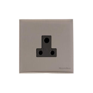 Windsor Range Satin Nickel Switches & Sockets, WN5 - 5 Amp 3 Round Pin Socket by Heritage Brass By M-Marcus