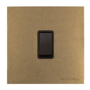 Windsor Range Aged Brass Switches & Sockets, WN50 - 20A Double Pole Switch by Heritage Brass By M-Marcus