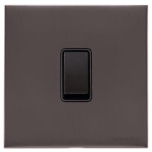 Windsor Range Matt Bronze Switches & Sockets, WN9 - 1 Gang Rocker Switch by Heritage Brass By M-Marcus
