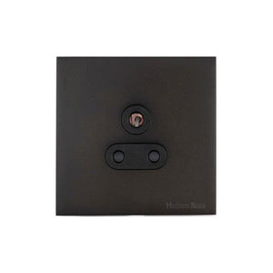 Windsor Range Dark Antique Bronze Switches & Sockets WN95 - 5 Amp 3 Round Pin Socket by Heritage Brass By M-Marcus