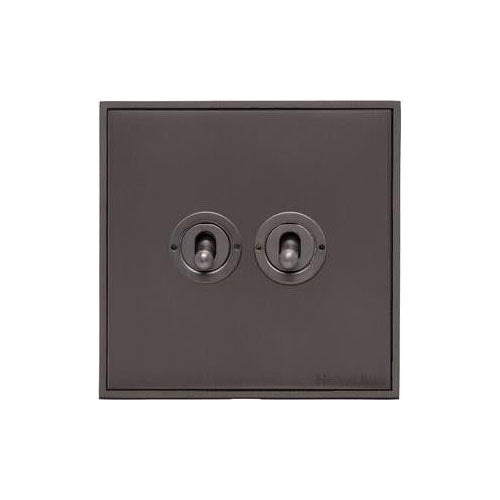 Executive Range-Matt Bronze-2 Gang Dolly Switch