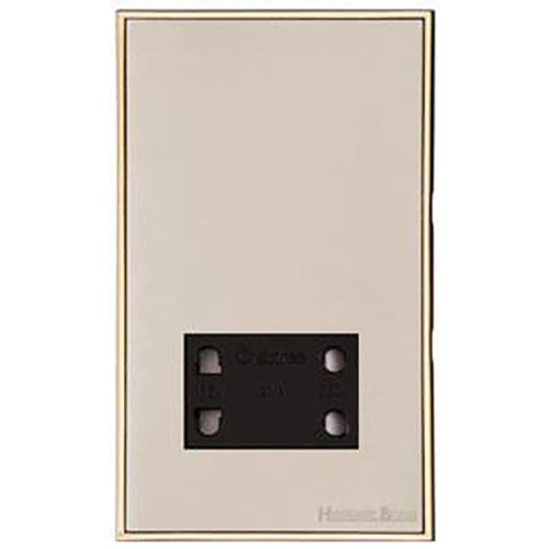 Executive Range-Satin Nickel-Shaver Socket Output Voltage 110/240V