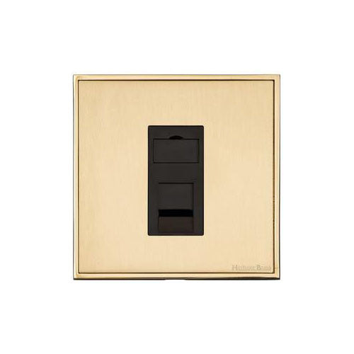 Executive Range-Satin Brass-1 Gang RJ11