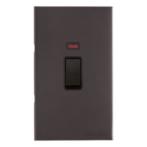 Windsor Range Matt Bronze, WN9 - 45A DP Cooker Switch with Neon (tall plate)