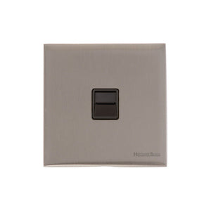 Windsor Range Satin Nickel Switches & Sockets, WN5 - 1 Gang Secondary Line Socket by Heritage Brass By M-Marcus