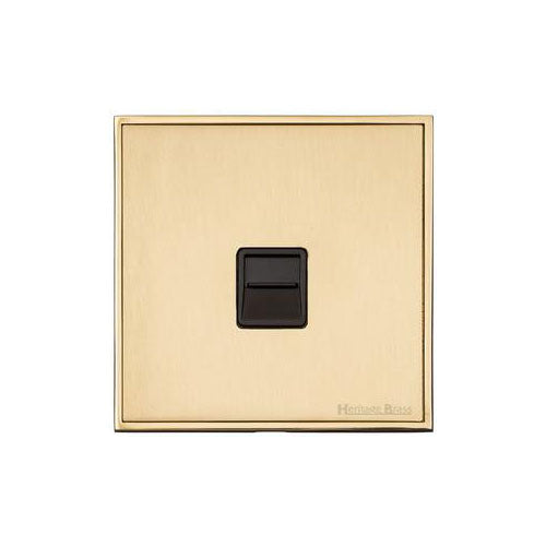 Executive Range-Satin Brass-1 Gang Master Line Socket