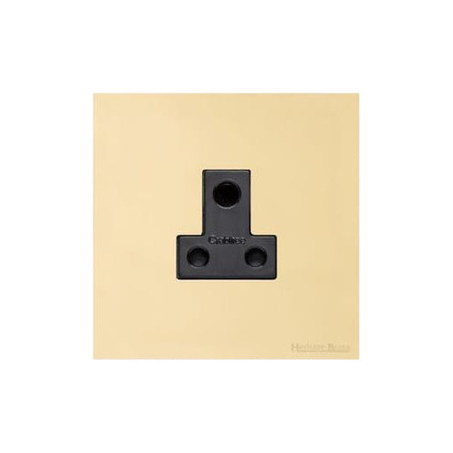 Windsor Range Polished Brass Switches & Sockets, WN1 - 5 Amp 3 Round Pin Socket by Heritage Brass By M-Marcus