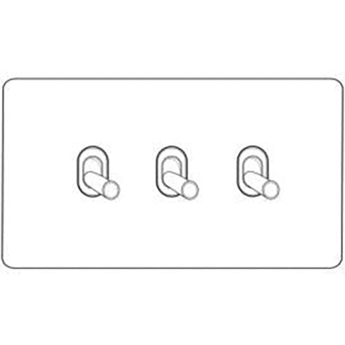 Vintage Range-Gloss White-3 Gang Stockholm Toggle