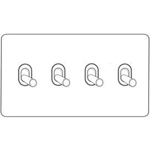 Vintage Range-Gloss White-4 Gang Stockholm Toggle