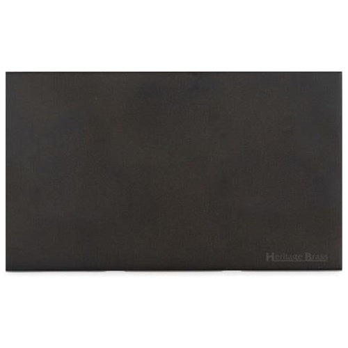 Windsor Range Dark Antique Bronze Switches & Sockets WN95 - Double Blank Plate by Heritage Brass By M-Marcus