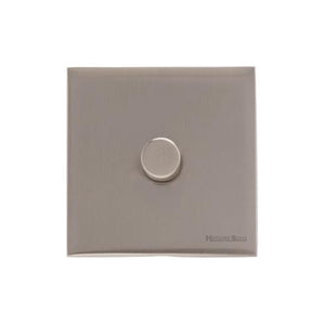 Windsor Range Satin Nickel Switches & Sockets, WN5 - 1 Gang TED Dimmer (Compatible with LED Lamps) by Heritage Brass By M-Marcus