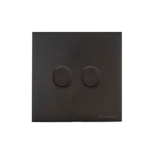 Windsor Range Dark Antique Bronze Switches & Sockets WN95 - 2G Multi Location Secondary Dimmer by Heritage Brass By M-Marcus
