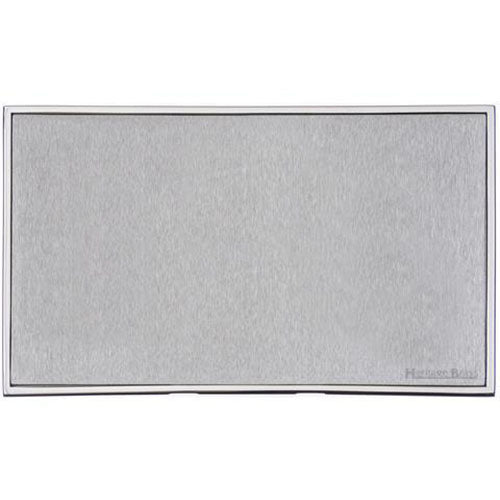 Executive Range-Satin Chrome-Double Blank Plate