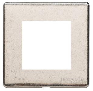 Vintage Range Rustic Nickel-2 Module Euro Plate