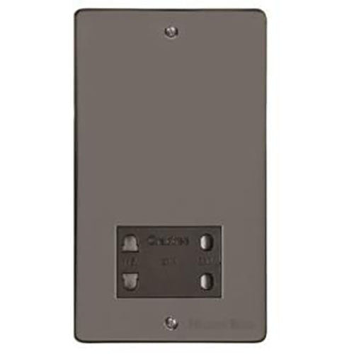 Elite Flat Plate Range-Black Nickel-Shaver Socket Output Voltage 110/240V