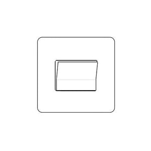 Primed White Flat Plate PW-6 Amp Triple Pole Fan Isolating Switch by Heritage Brass By M-Marcus