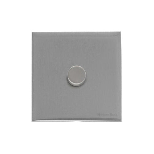 Windsor Range Satin Chrome Silk Switches & Sockets, WN35 - 1 Gang Dimmer 250 watts (Compatible with halogen/ incandescent bulbs) by Heritage Brass By M-Marcus