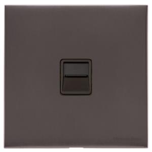 Windsor Range Matt Bronze Switches & Sockets, WN9 - 1 Gang Secondary Line Socket by Heritage Brass By M-Marcus