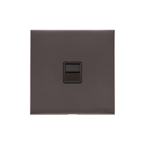 Windsor Range Matt Bronze Switches & Sockets, WN9 - 1 Gang Secondary Line Socket by Heritage Brass By M-Marcus