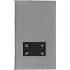 Windsor Range Satin Chrome Silk Switches & Sockets, WN35 - Shaver Socket Output Voltage 110/240V by Heritage Brass By M-Marcus