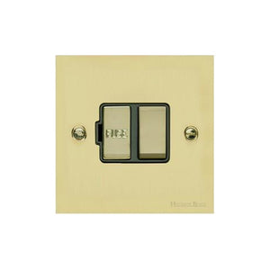 Richmond Elite Range Satin Brass Switches & Sockets, LP44 - Switched Spur (13 Amp) by Heritage Brass By M-Marcus