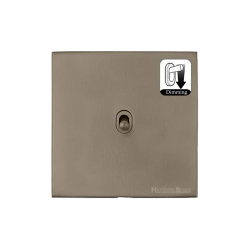Windsor Range Aged Pewter Switches & Sockets, WAP - 1 Gang Dimming Toggle Switch by Heritage Brass By M-Marcus
