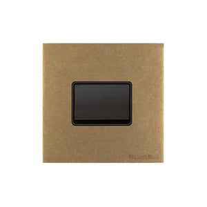 Windsor Range Aged Brass Switches & Sockets, WN50 - 6A Triple Pole Fan Isolator Switch by Heritage Brass By M-Marcus