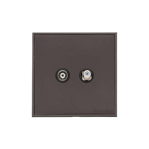 Executive Range-Matt Bronze-TV/Satellite Socket