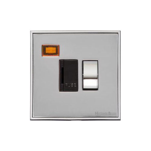 Executive Range-Polished Chrome-Switched Spur with Neon (13 Amp)