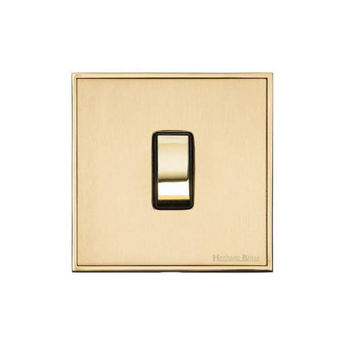Executive Range-Satin Brass-1 Gang Intermediate Switch (10 Amp)