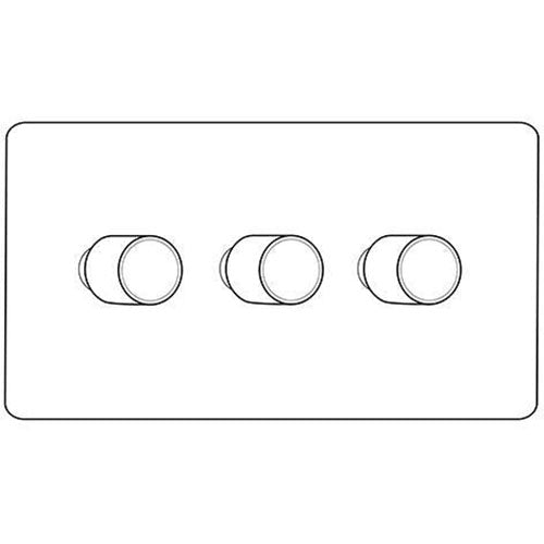 Vintage Range Satin Copper 3 Gang Dimmer 400 watts (Compatible with halogen/ incandescent bulbs) by Heritage Brass By M-Marcus