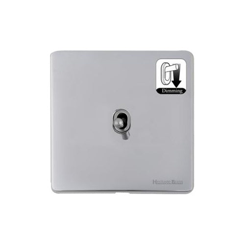 Studio Range Polished Chrome Switches & Sockets, Y02 - 1 Gang Dimming Stockholm Toggle by Heritage Brass By M-Marcus