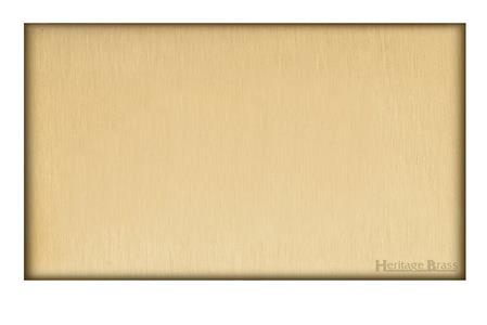 Windsor Range Matt Brass-Double Blank Plate