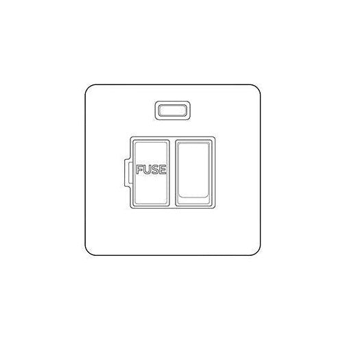 Primed White Flat Square Plate QPW-Switched with Neon/Cord (13 Amp) by Heritage Brass By M-Marcus