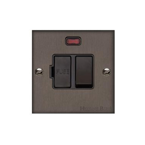 Richmond Elite Range Matt Bronze Switches & Sockets, LP9 - Switched Spur with Neon (13 Amp) by Heritage Brass By M-Marcus