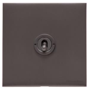Windsor Range Matt Bronze Switches & Sockets, WN9 - 1 Gang Toggle Switch by Heritage Brass By M-Marcus