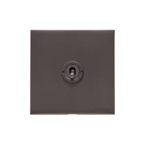 Windsor Range Matt Bronze Switches & Sockets, WN9 - 1 Gang Toggle Switch by Heritage Brass By M-Marcus