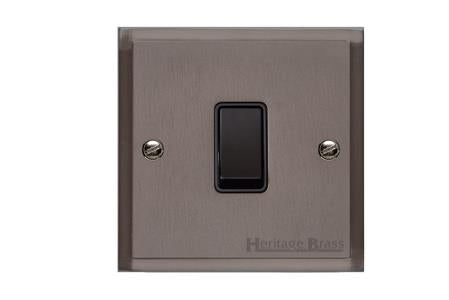 Elite Stepped Plate Range Matt Bronze Switches & Sockets, S09 - 20A Double Pole Switch by Heritage Brass By M-Marcus
