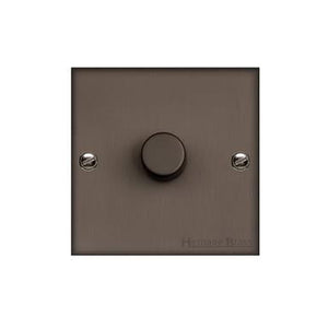 Richmond Elite Range Matt Bronze Switches & Sockets, LP9 - 1 Gang TED Dimmer (Compatible with LED Lamps) by Heritage Brass By M-Marcus