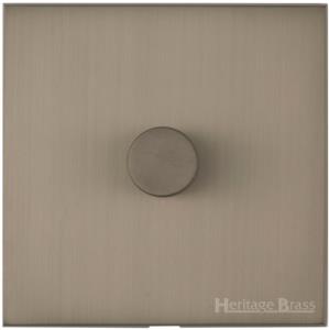 Windsor Range Aged Pewter Switches & Sockets, WAP - 1 Gang Dimmer 400 watts (Compatible with halogen/ incandescent bulbs) by Heritage Brass By M-Marcus