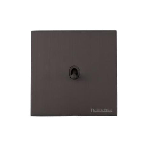 Windsor Range Matt Bronze Switches & Sockets, WN9 - 1 Gang Stockholm Toggle by Heritage Brass By M-Marcus
