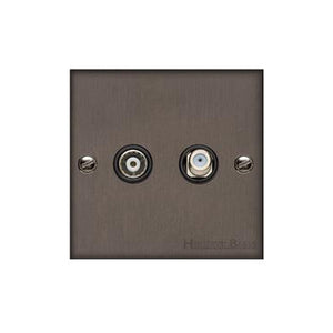 Richmond Elite Range Matt Bronze Switches & Sockets, LP9 - TV/Satellite Socket by Heritage Brass By M-Marcus