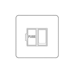 Heritage Brass Stylist Bronze Flat Plate - Square Edge - Switched Spur (13 Amp) - Type QL9 by Heritage Brass By M-Marcus