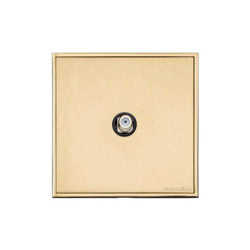 Executive Range-Satin Brass-1 Gang Satellite Socket