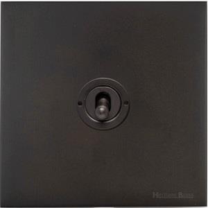 Windsor Range Dark Antique Bronze Switches & Sockets WN95 - 1 Gang Toggle Switch by Heritage Brass By M-Marcus