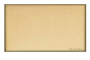 Windsor Range Matt Brass Switches & Sockets, WN40 - Double Blank Plate by Heritage Brass By M-Marcus