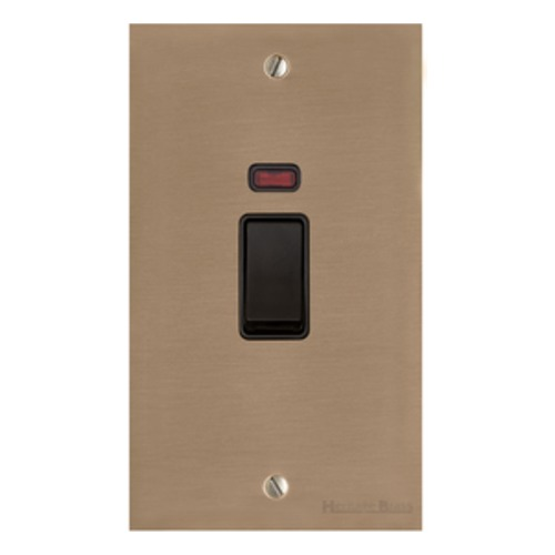 Richmond Elite Range Antique Brass, LP91 - 45A DP Cooker Switch with Neon (tall plate)