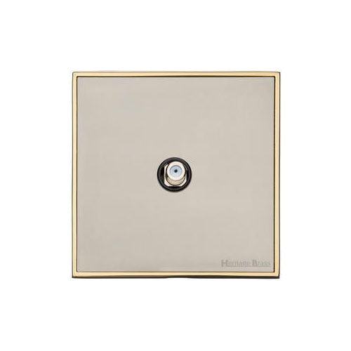Executive Range-Satin Nickel-1 Gang Satellite Socket