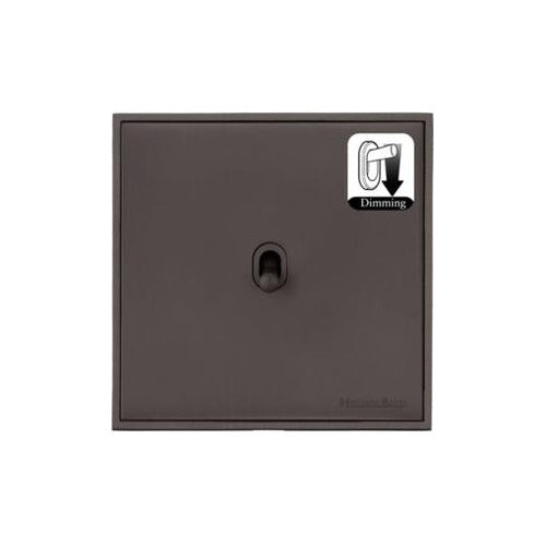 Executive Range Matt Bronze Switches & Sockets, EX9 - 1 Gang Dimming Stockholm Toggle by Heritage Brass By M-Marcus