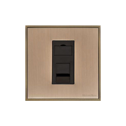 Executive Range-Antique Brass-1 Gang RJ11